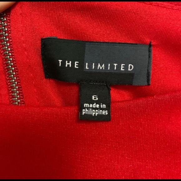Holiday Red Ponte Sheath The Limited Dress, Size 6 - Picture 5 of 5